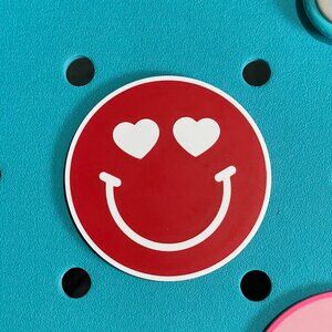 Smiley Face Valentine Bogg Charm-Valentine's Day Bogg Charm-New!